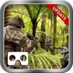 commando adventure shooting vr android application logo